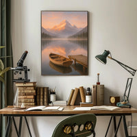 Tranquil Mountain Reflections Poster