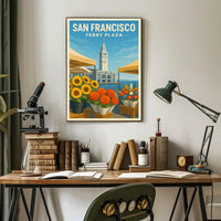 San Francisco Ferry Plaza Poster