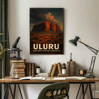 Uluru Australia Outback Sunset Decor Lovers Poster