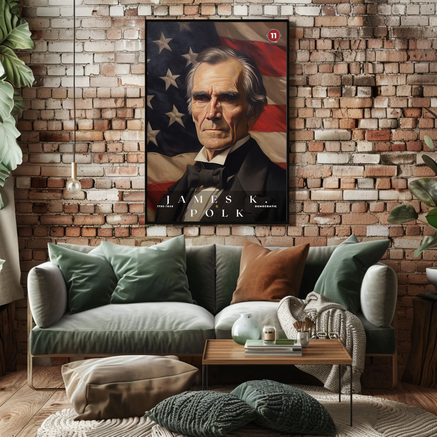 James Polk 11th President Of The United States Portrait