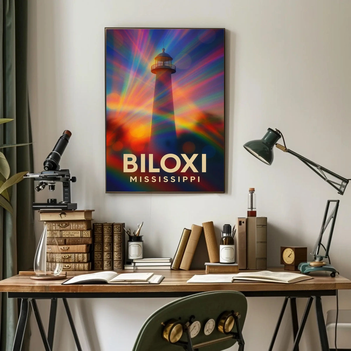 Biloxi Lighthouse Maritime Wanderlust Poster