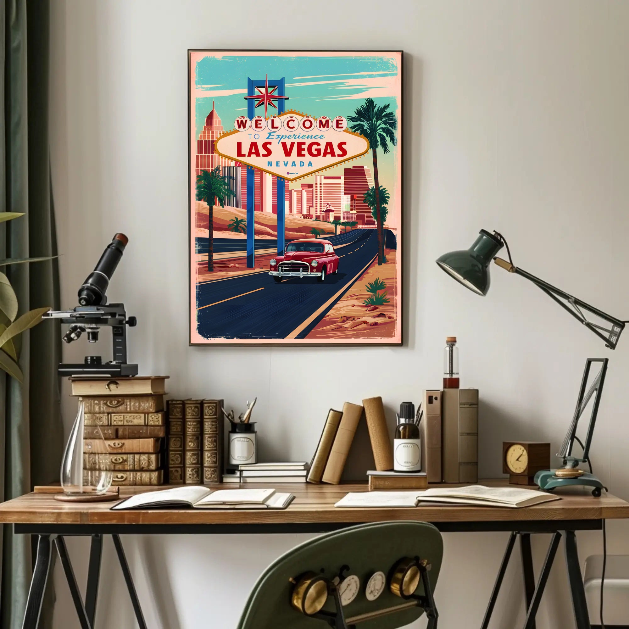 Vintage Las Vegas Adventure Poster