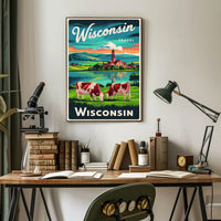 Scenic Wisconsin Travel Poster