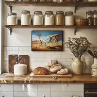 Surreal Dreamscape in a Desert Artistic Poster