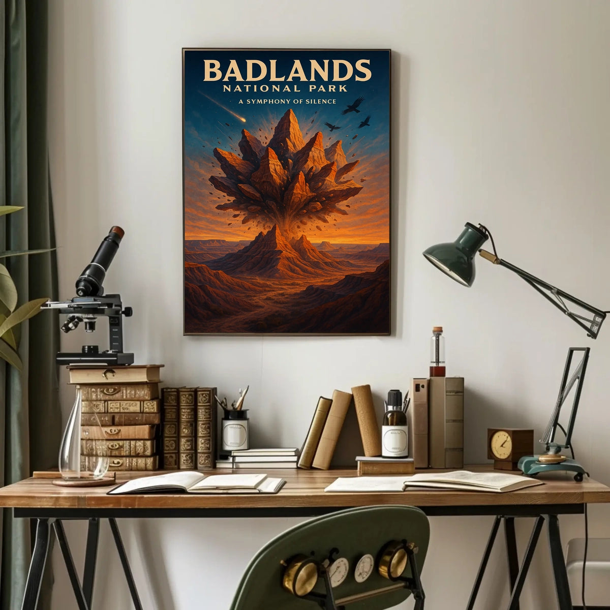 Badlands National Park Surreal Landscape National Park Poster