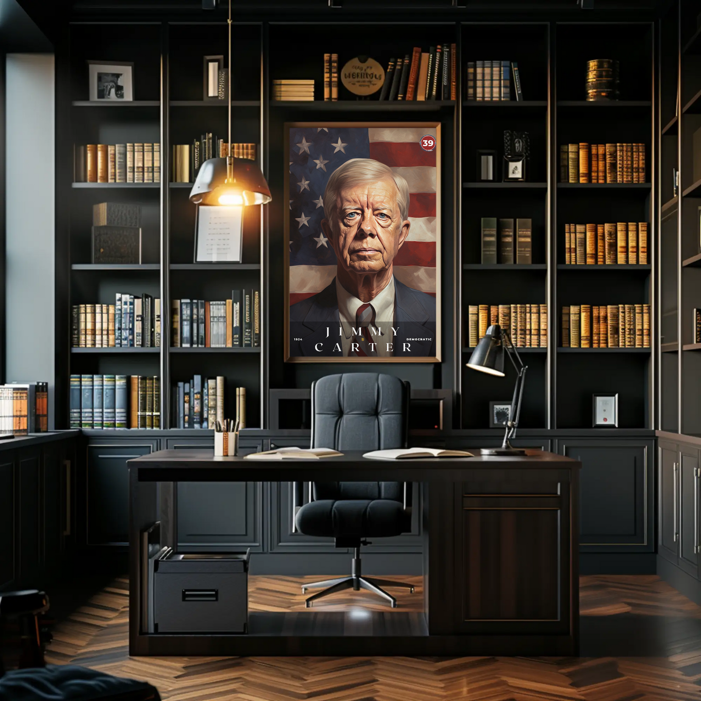 Jimmy Carter 39th President Of The United States Portrait