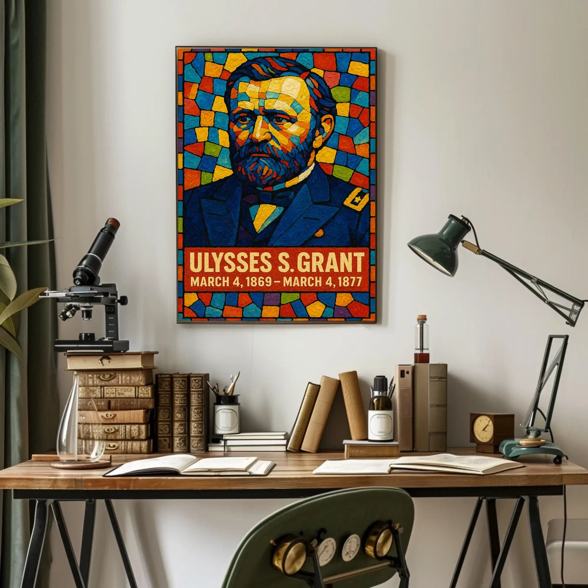 Ulysses S. Grant 18Th President Poster