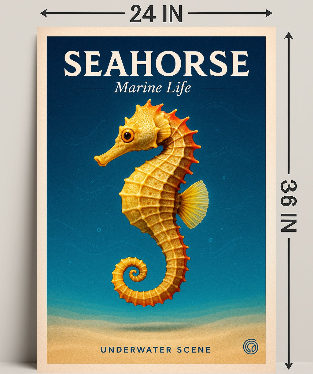 Seahorse Marine Life Poster PosterGoat