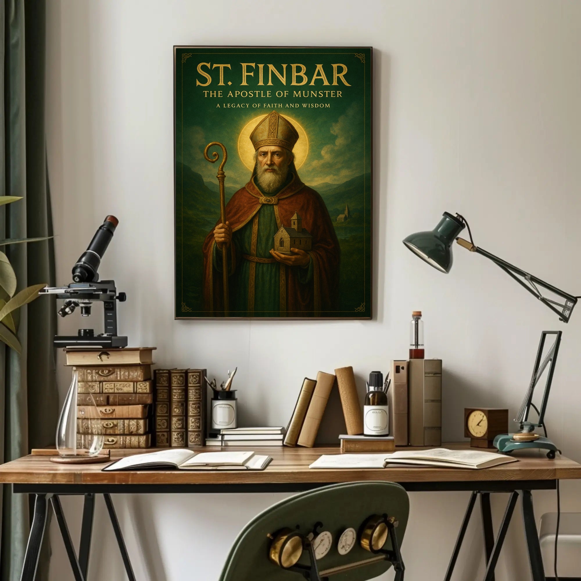St. Finbar The Apostle of Munster Poster PosterGoat