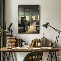 Vintage Classroom Scene Poster