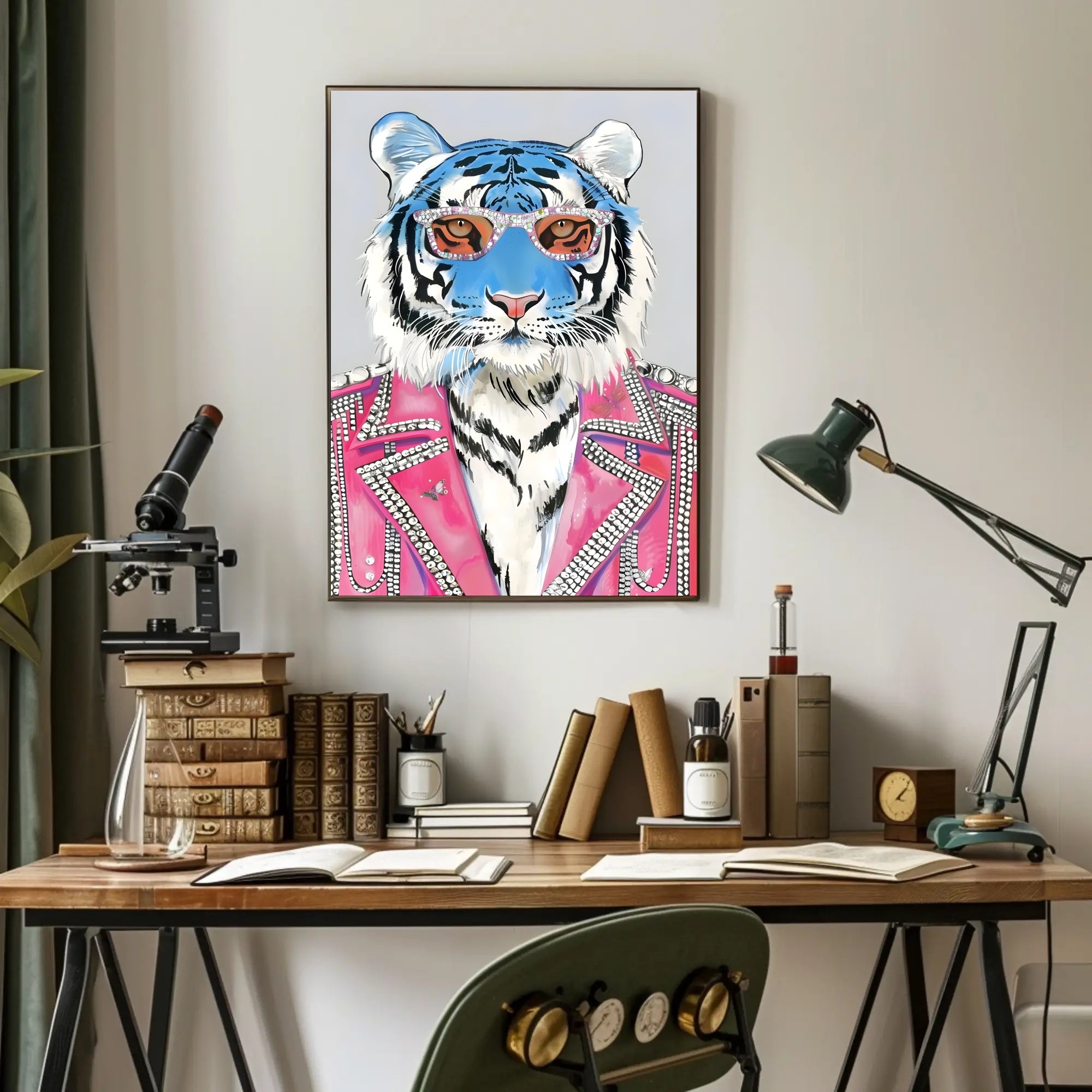 The Stylish Tiger Poster