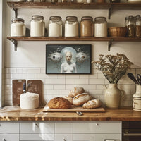 Surreal Human-Machine Fusion Poster: Futuristic Sci-Fi Poster