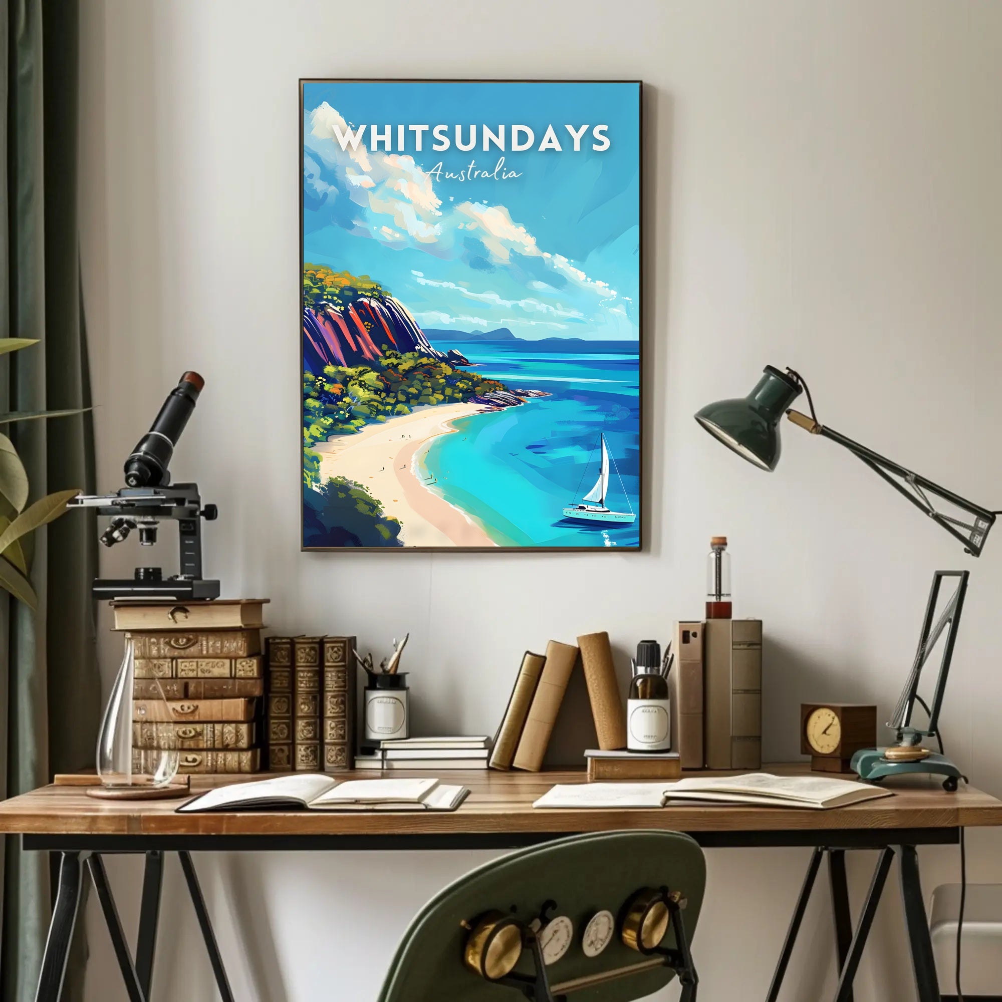 Whitsundays Tropical Getaway Travel Poster