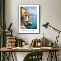 Limone del Garda Italian Escape Travel Poster PosterGoat