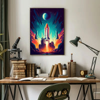 Cosmic Launch Poster