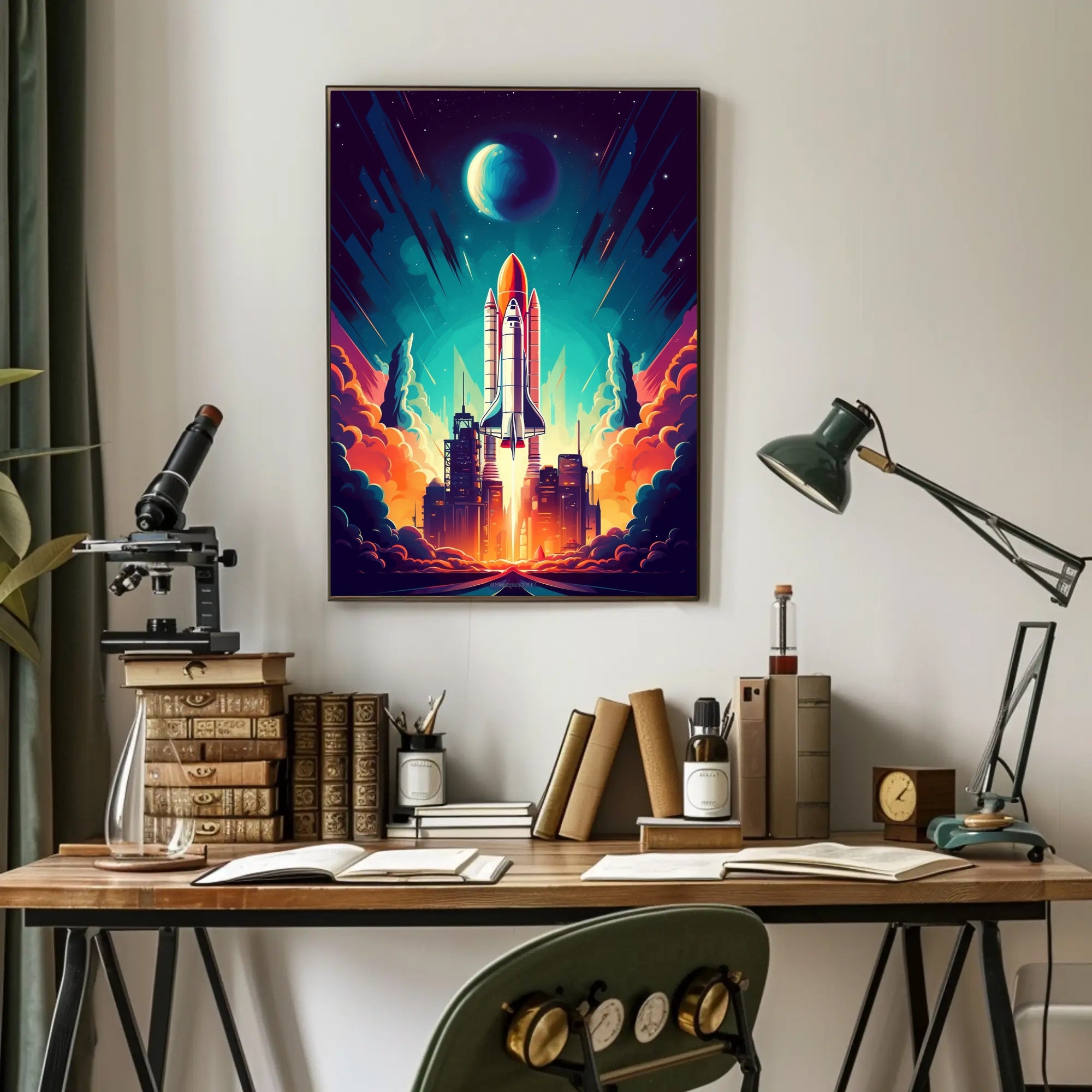Cosmic Launch Poster