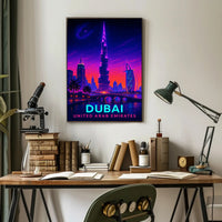Dubai Skyline United Arab Emirates Poster PosterGoat