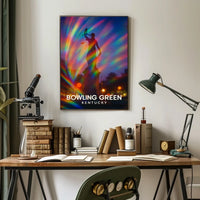 Bowling Green Kentucky Scenic Minimalist Decor Poster