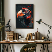 Hornbill Graffiti Art Poster: Vibrant and Dynamic