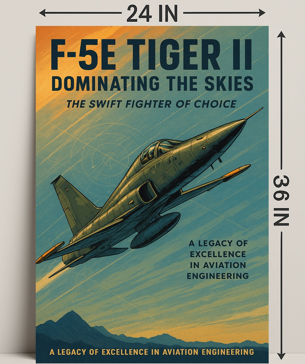F-5E Tiger II Dominating the Skies Poster PosterGoat