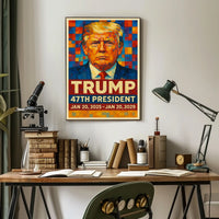 Trump Patriotic Scenic Home Poster