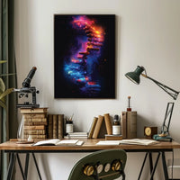 DNA Cosmos: Futuristic Art Poster of Discovery