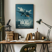 F/A-18 Hornet Fighter Jet in Flight Poster
