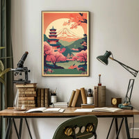 Serene Japanese Landscape Poster