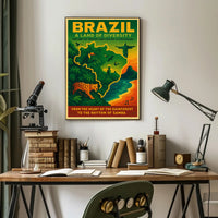 Brazil A Land Of Diversity Poster