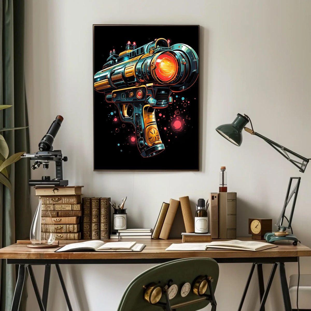 Futuristic Ray Gun Poster