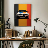 Vibrant Automotive Design Poster PosterGoat