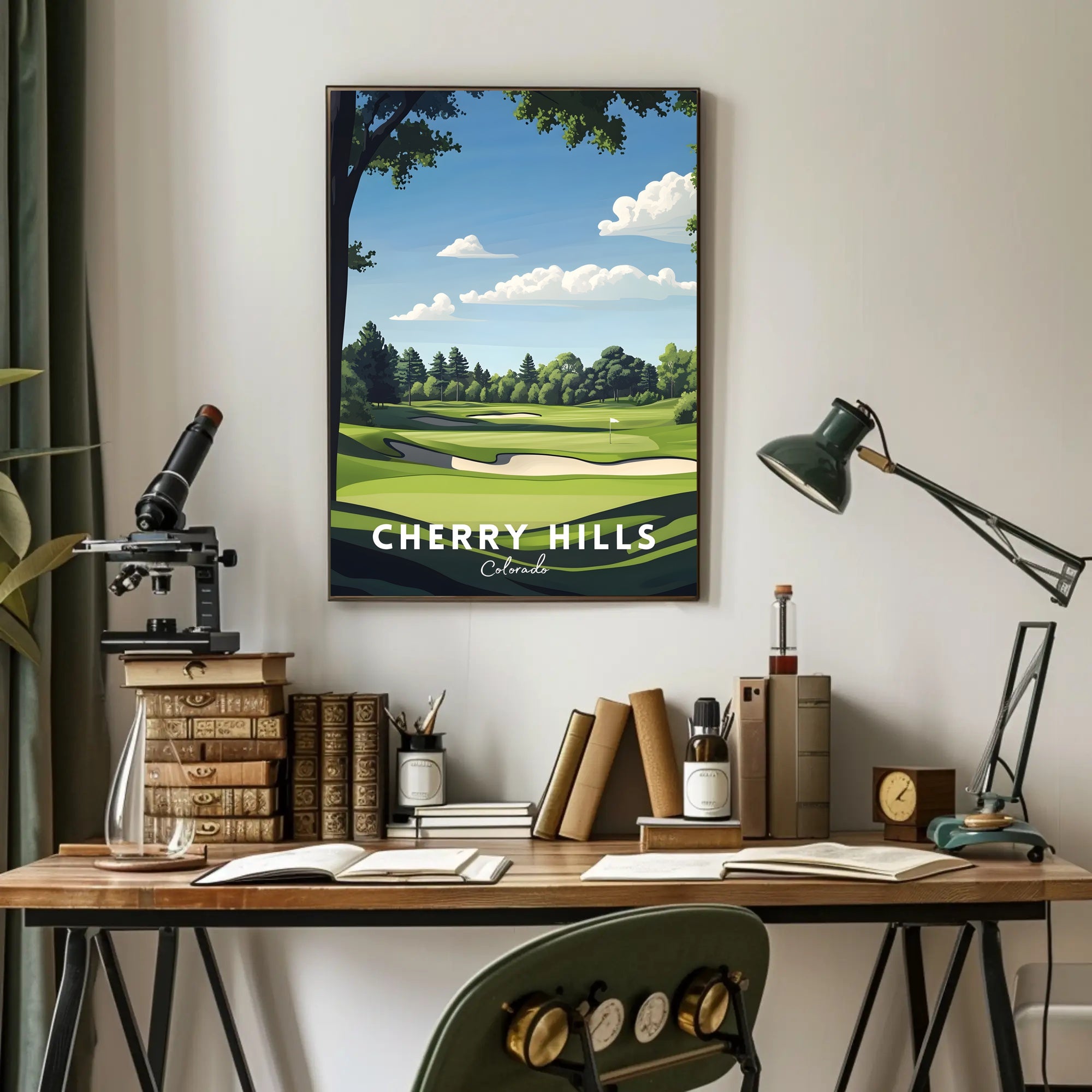 Cherry Hills Golf Course Scenic Sports Poster