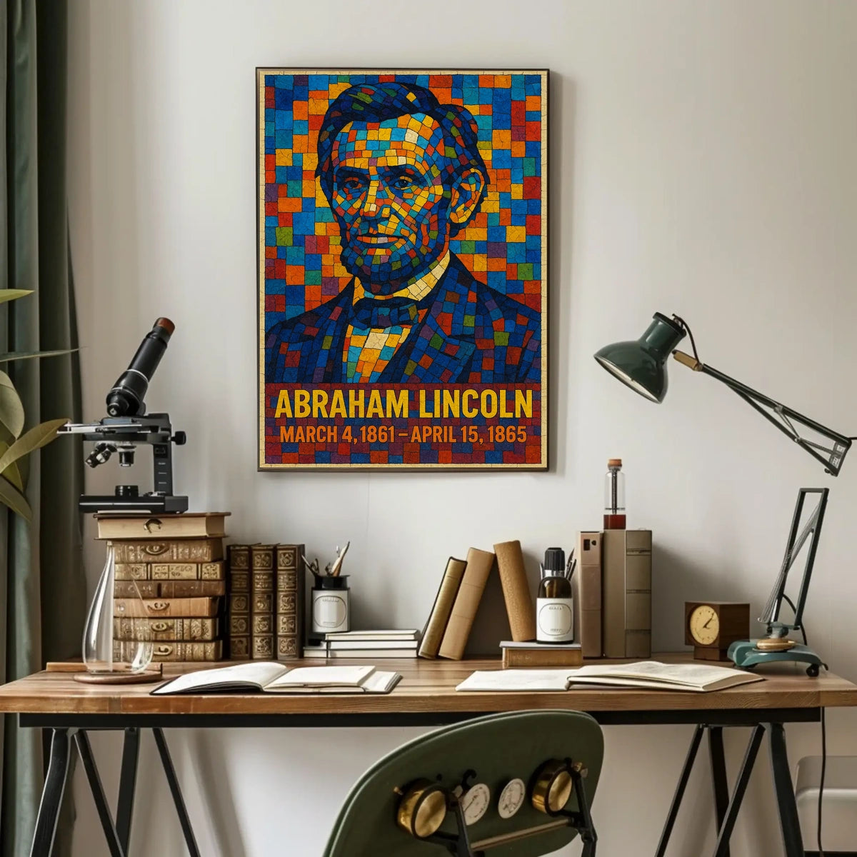 Abraham Lincoln A Mosaic Tribute Poster