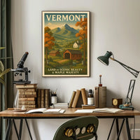 Vermont Land of Scenic Beauty Poster