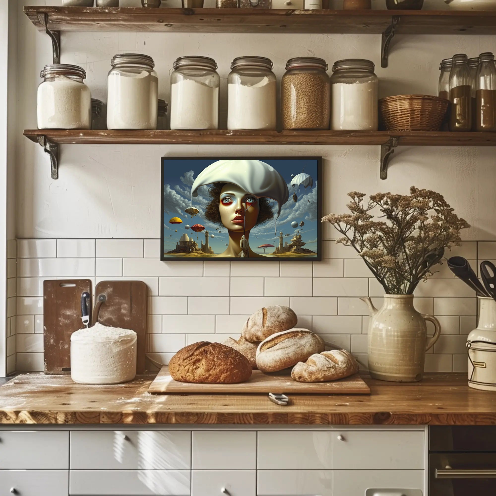 Surreal Dreamscape with Melting Hat Fantasy or Mythology Poster