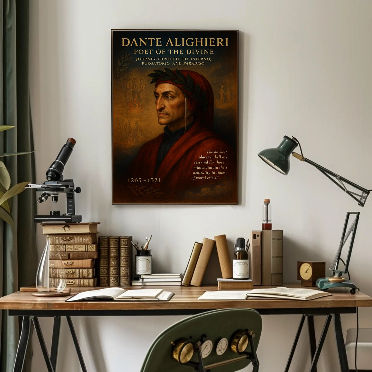 Dante Alighieri Poet of the Divine Poster