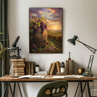 Vintage Skyline Art Deco Style Poster