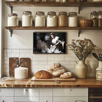 Classical Domestic Scene Baroque Realism Artistic Poster