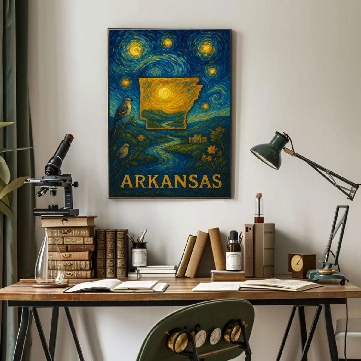 Arkansas Starry Night Poster