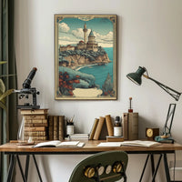 Enchanted Coastal Castle Poster