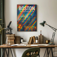 Boston Scenic Wanderlust Minimalist Poster