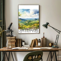 Shenandoah Watercolor Wall Art Poster