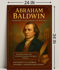 Abraham Baldwin Legacy Vintage Historical Poster
