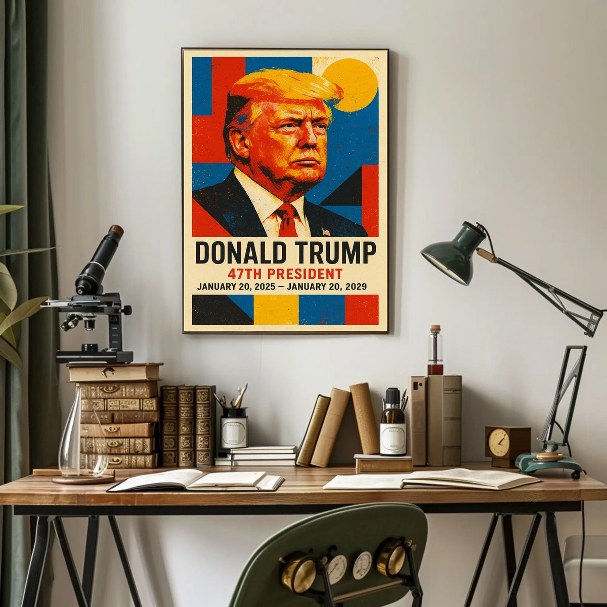 Trump Visionary Leader Pop Art Patriotic Poster