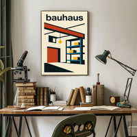 Bauhaus Geometry Modernist Interior Abstract, Artistic, or Pop Culture Poster