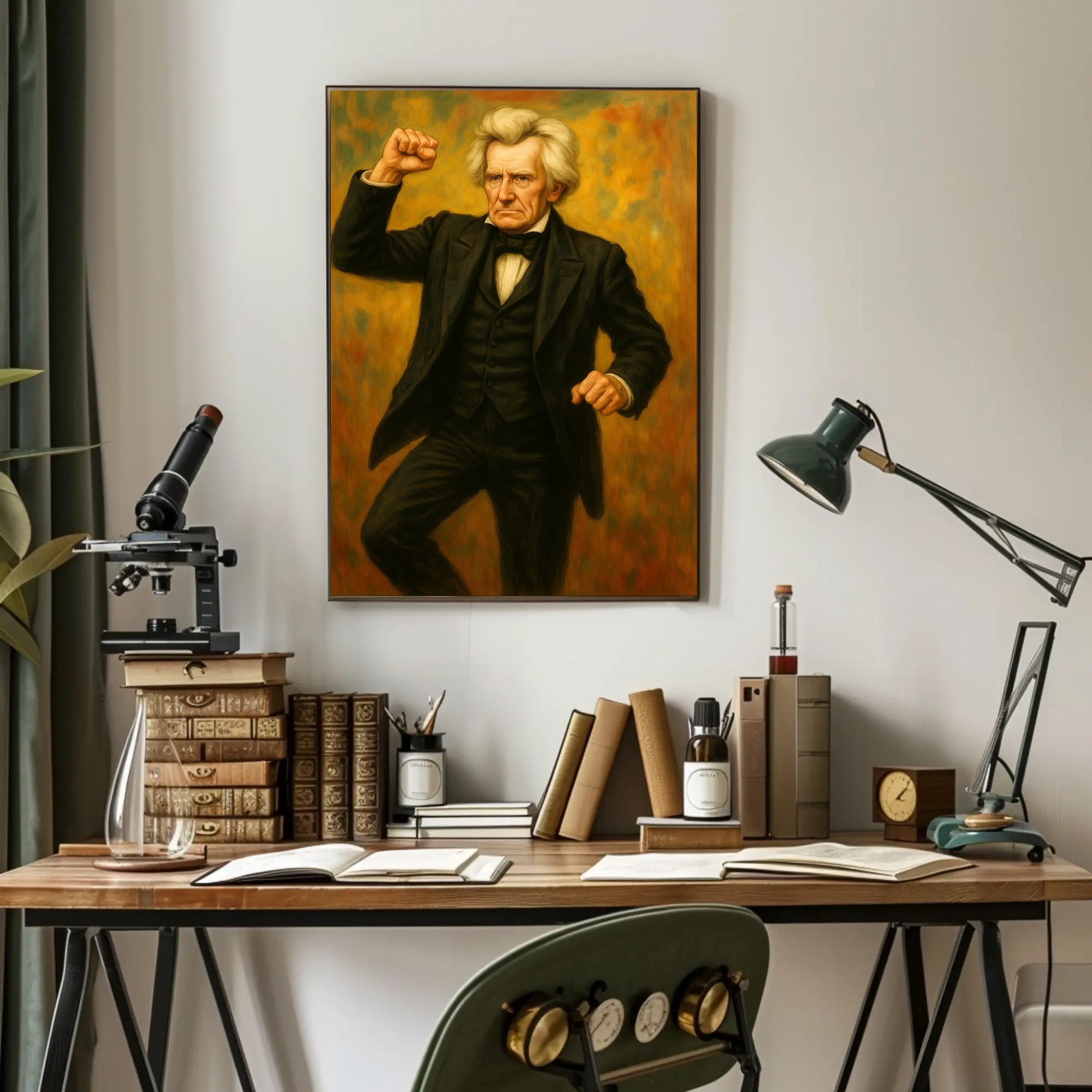 Andrew Jackson Fist Pump Presidential Poster