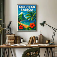 American Samoa Paradise Poster