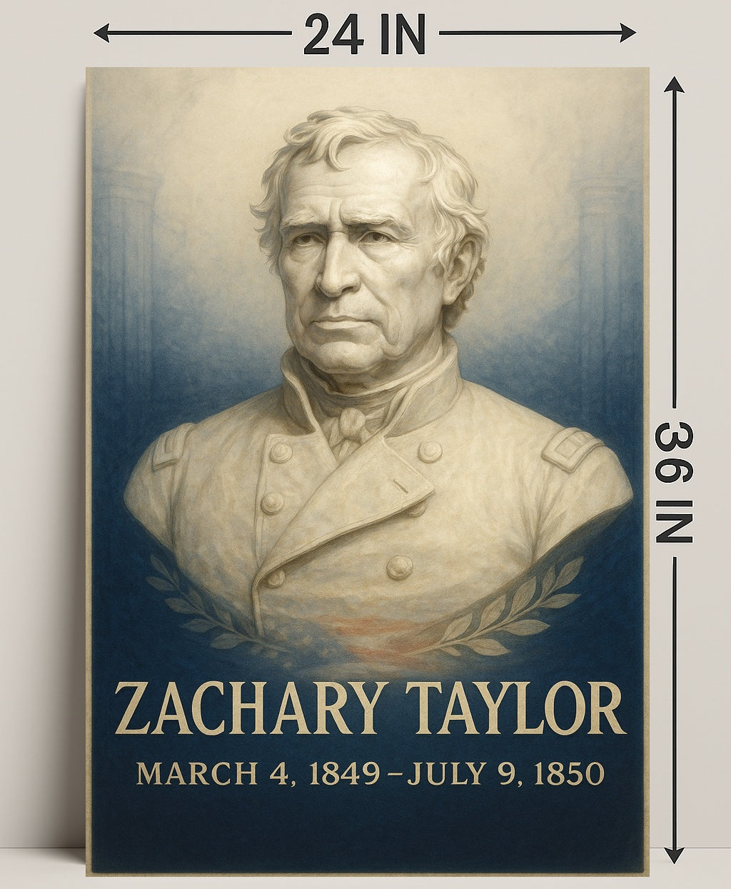 Zachary Taylor Presidential Term Poster PosterGoat