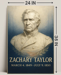 Zachary Taylor Presidential Term Poster PosterGoat