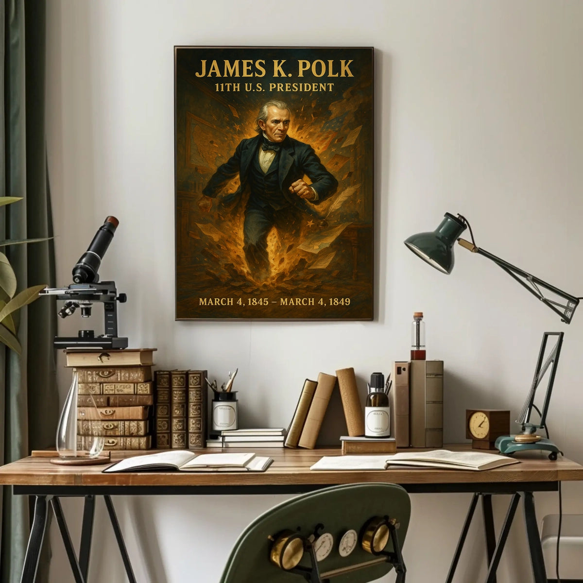 James K. Polk 11th President Poster